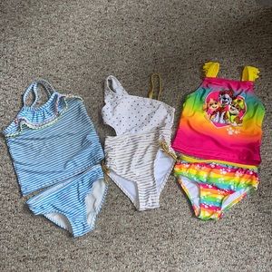 3 Toddler Girls 3T bathing suit’s